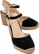 Forever & Always Shoes Sinta Suede Leather Platform Espadrille
