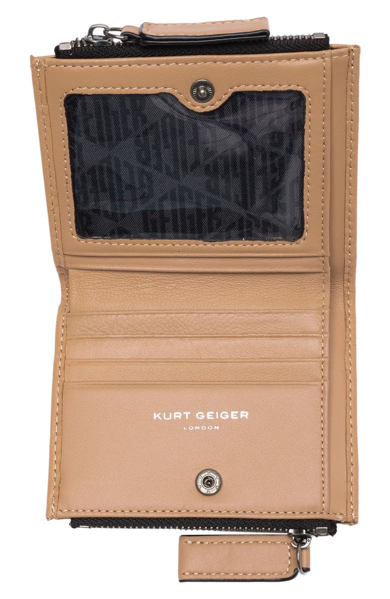 Kurt Geiger London Quilted Leather Coin & Card Case, Alternate, color, 