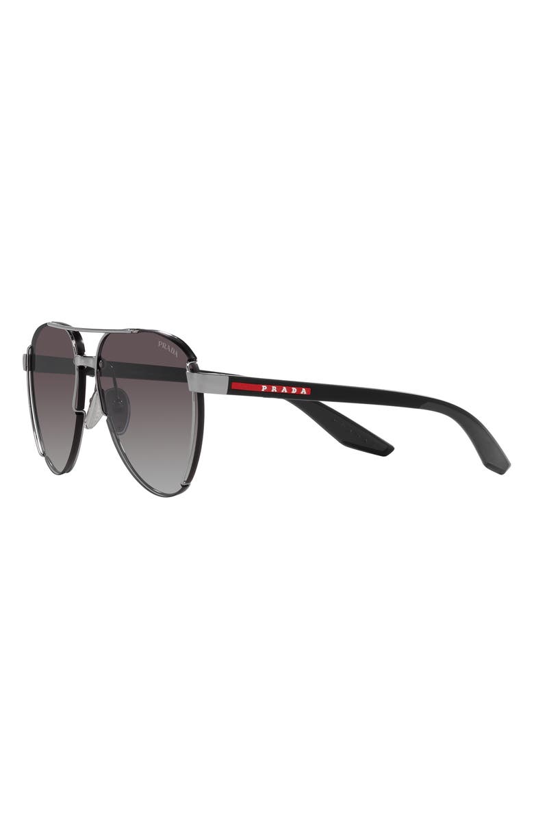 PRADA SPORT 61mm Gradient Pilot Sunglasses, Alternate, color, 