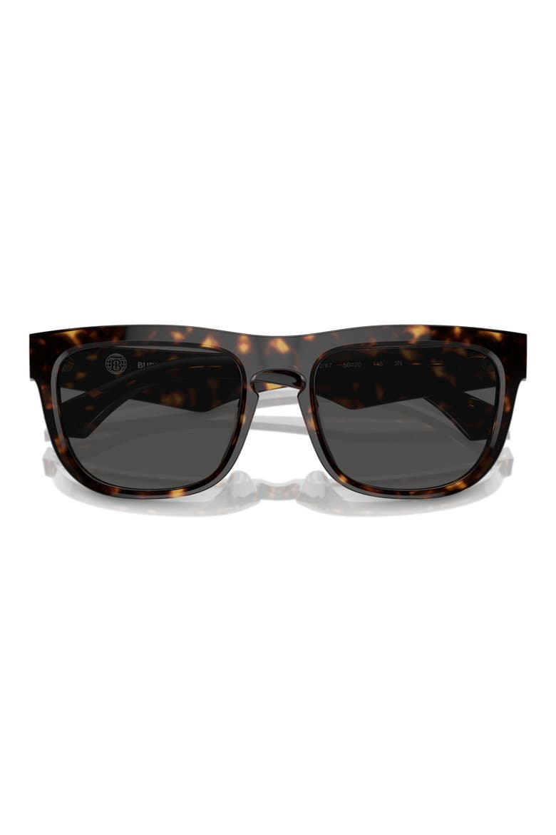 56mm Square Sunglasses, Main, color, DK HAVANA