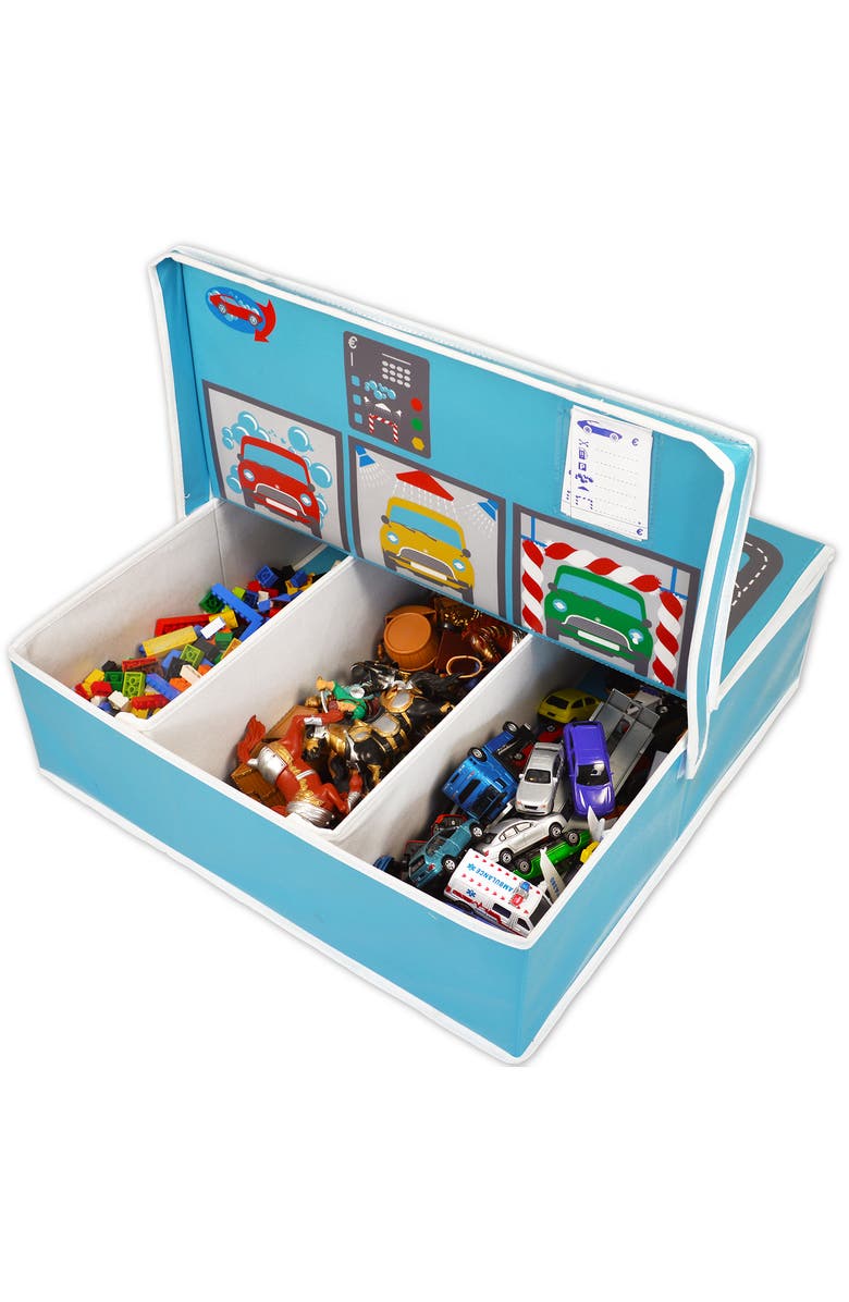 Fun2Give Pop it Up Garage With Road Playmat And Storage, Alternate, color, Multicolored