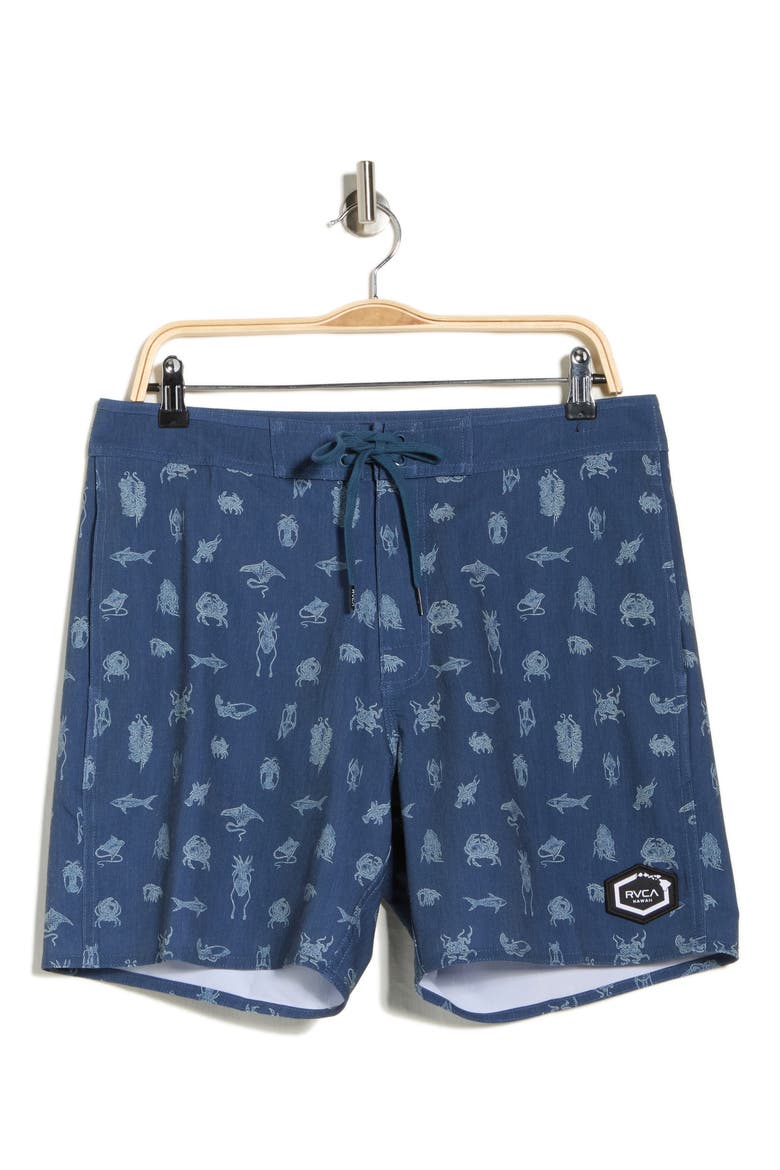 Sea Life Swim Trunks, Alternate, color, ROYAL