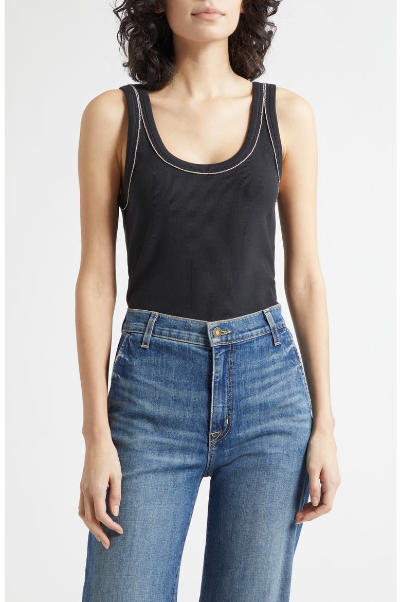 Wilma Crystal Embellished Tank, Main, color, BLACK