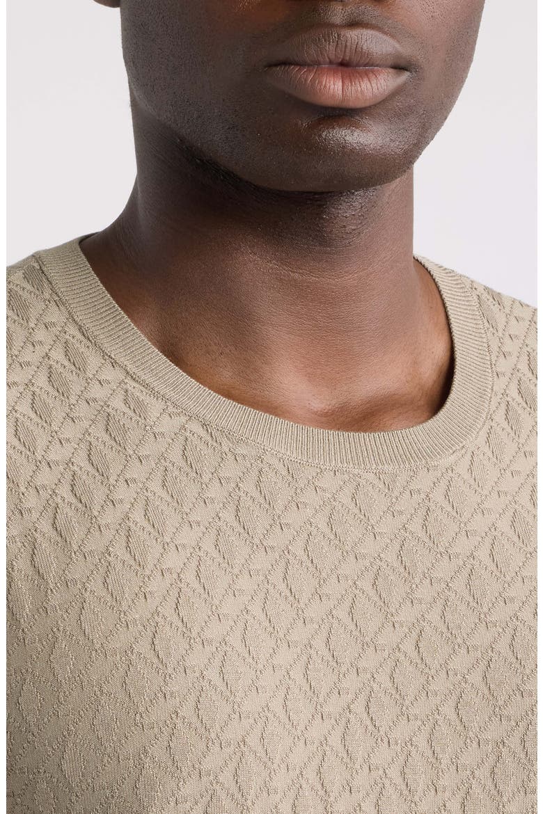 Short Sleeve Sweater T-Shirt, Alternate, color, GREY