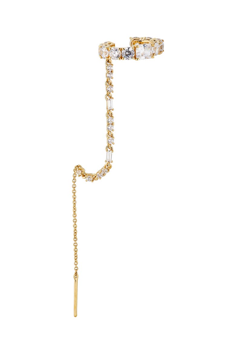 A La Carte Cuff Threader Earring, Main, color, GOLD
