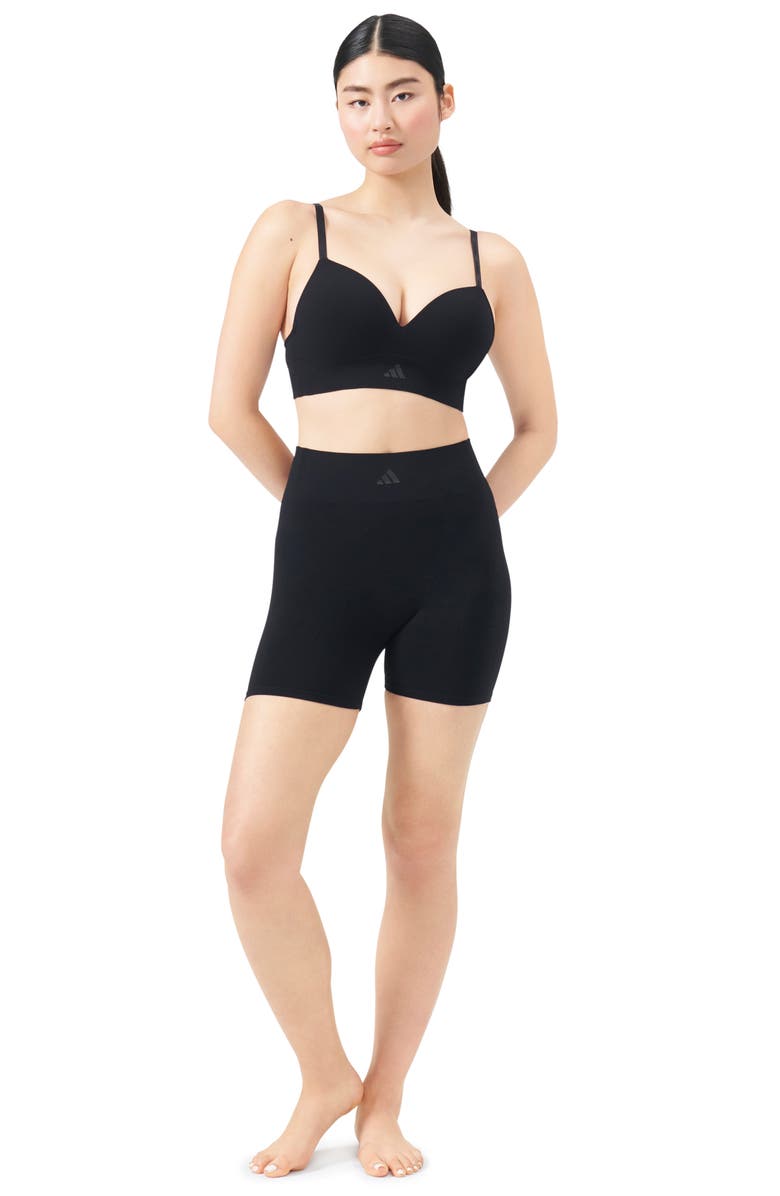 adidas Originals Smoothing High Waist Boxer Briefs, Alternate, color, Black