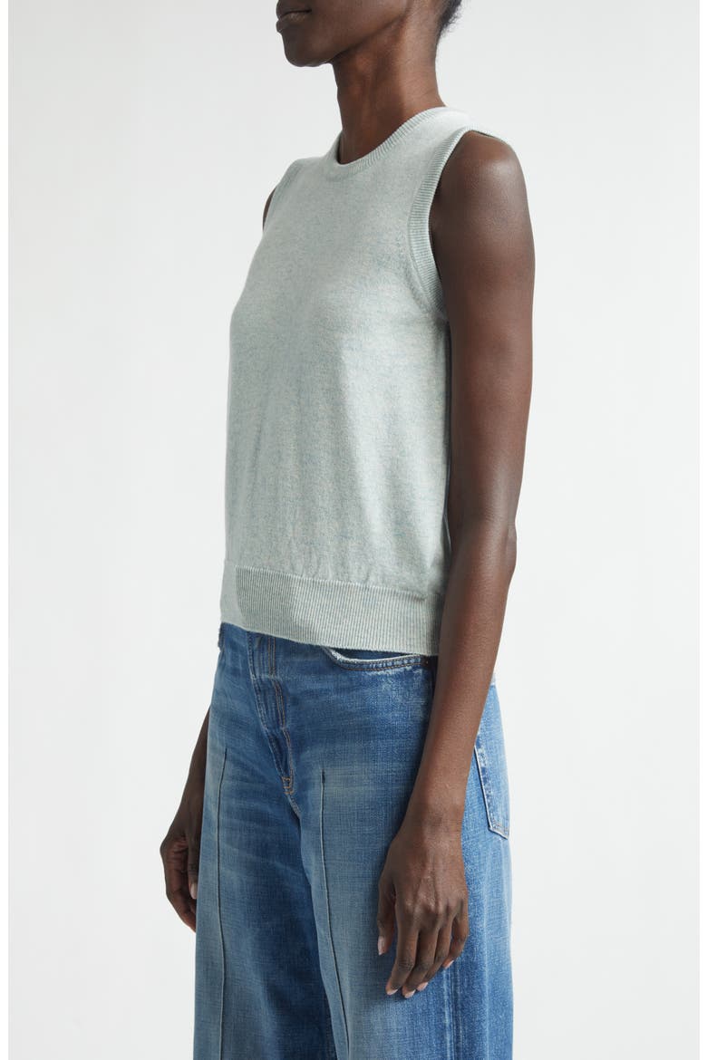 Iris Cashmere Sweater Vest, Alternate, color, LUNAN MINT