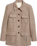 Chloé Herringbone Wool Twill Jacket