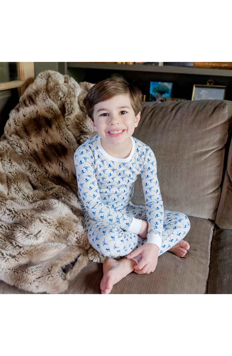 Lila and Hayes Grayson Pajama Pant Set, Alternate, color, Mallard Ducks
