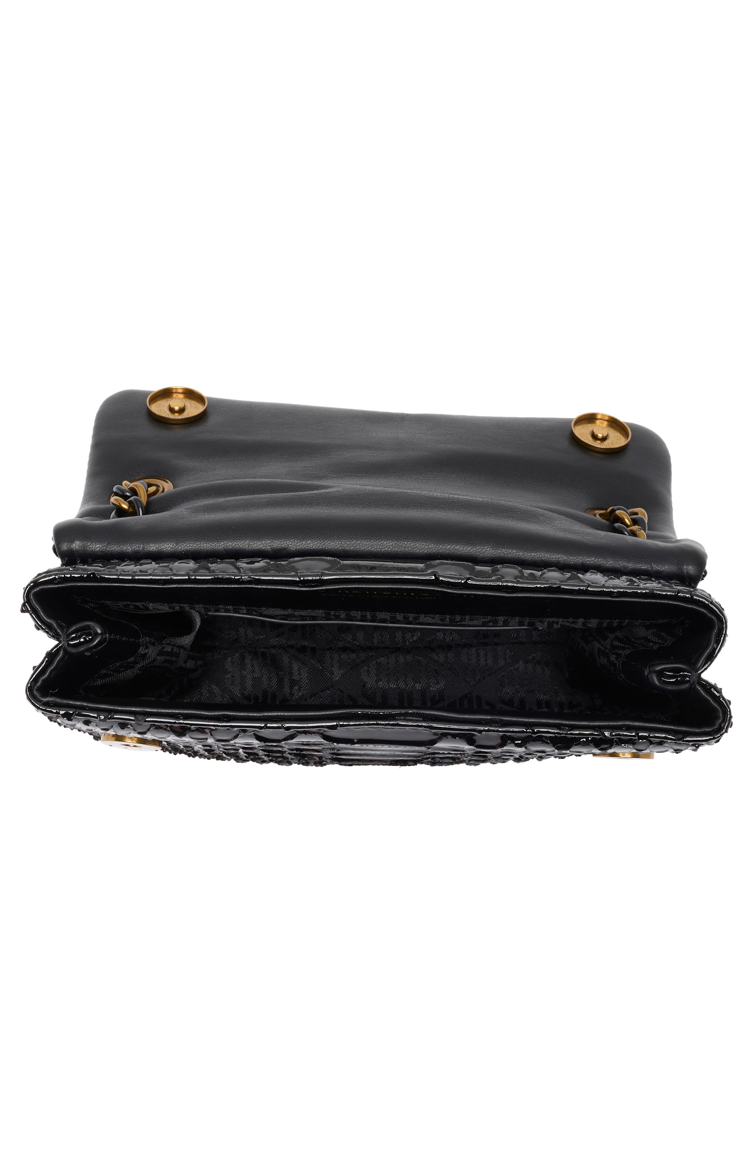 Kurt Geiger London Kensington Leather Mini Crossbody Bag, Alternate, color, Black