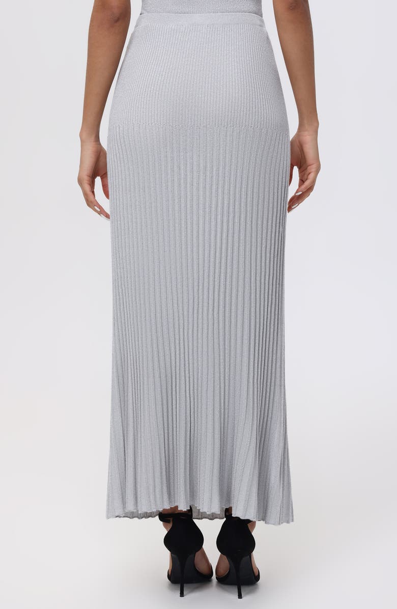 525 Eloise Metallic Pleated Maxi Skirt, Alternate, color, 
