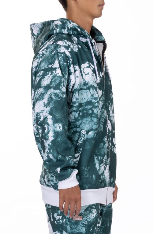 Vast Seafoam Recycled Polyester Zip Hoodie In White