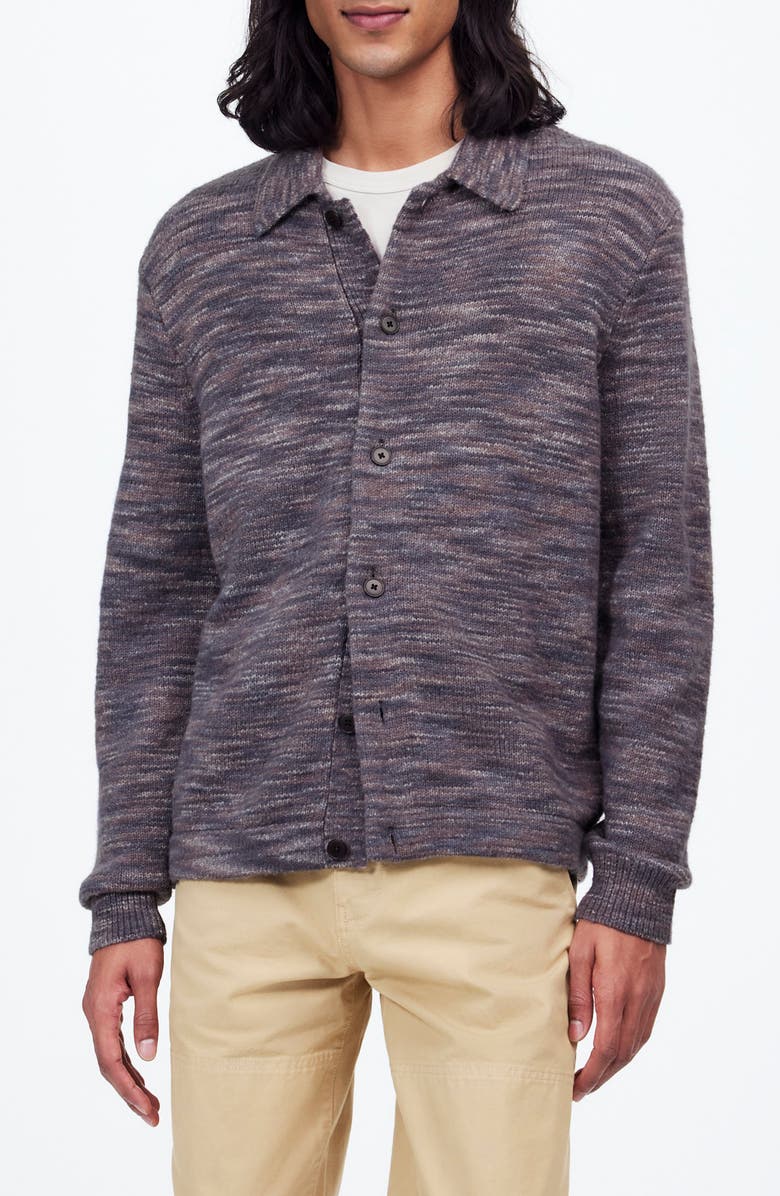 Madewell Space Dyed Wool Blend Sweater Shirt, Main, color, 