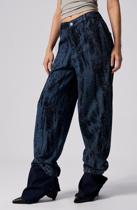 Hight Waist Barrel Legs Jeans