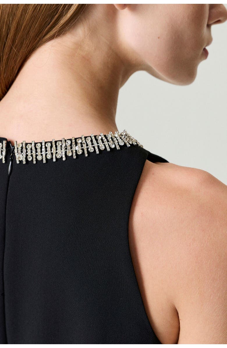 Nocturne Ruffled Mini Dress, Alternate, color, Black