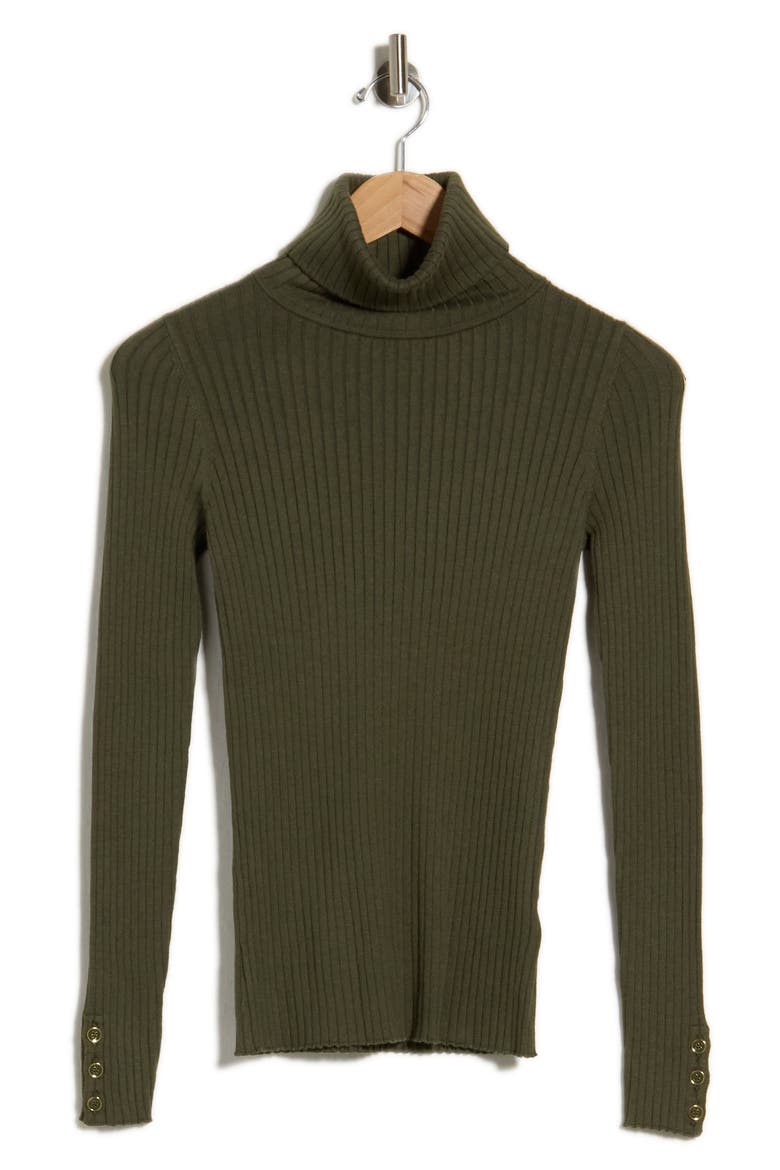Arlette Turtleneck Sweater, Alternate, color, OLIVE GREEN