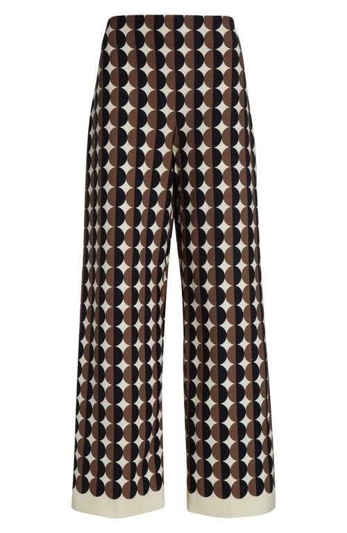 Oscar De La Renta Geo Print Straight Leg Pants