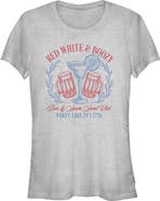 Lost Gods Juniors Lost Gods Red White and Boozy Party T Shirt