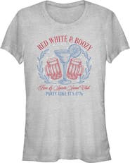 Lost Gods Juniors Lost Gods Red White and Boozy Party T Shirt