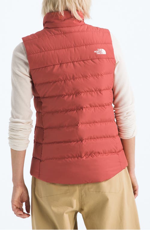 The North Face Aconagua 3 Puffer Vest In Red
