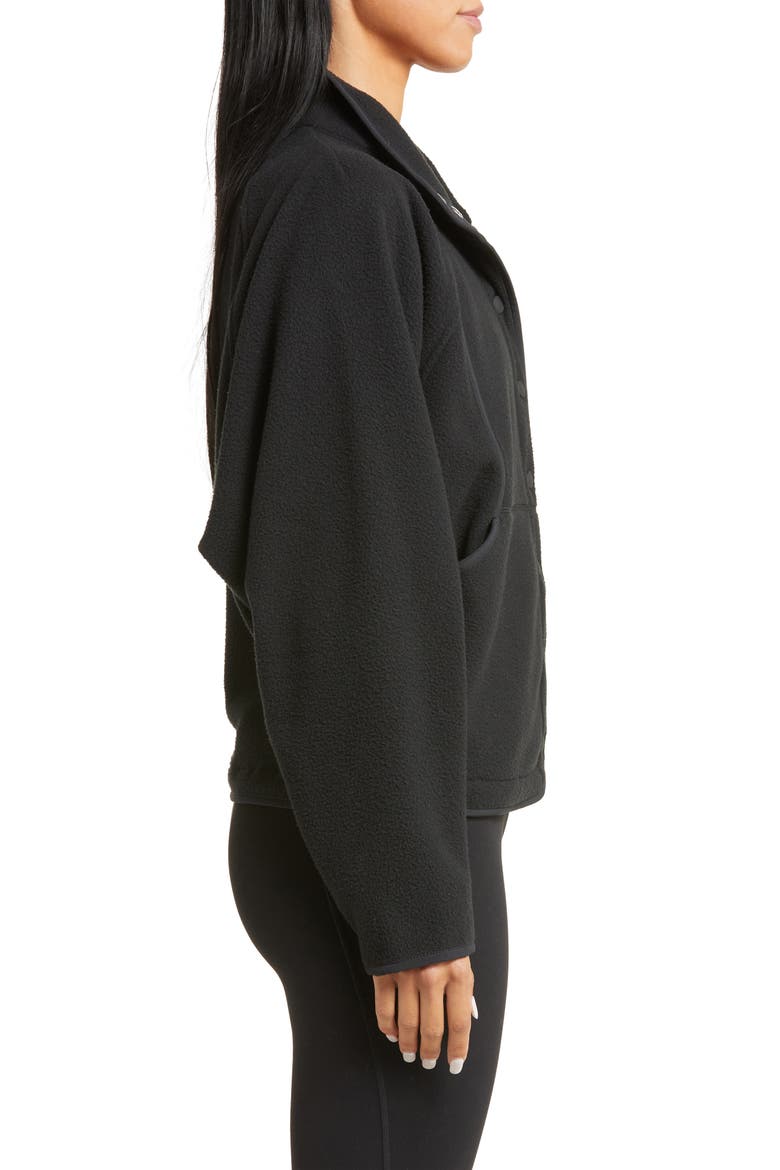 RecFleece Snap Jacket, Alternate, color, BLACK