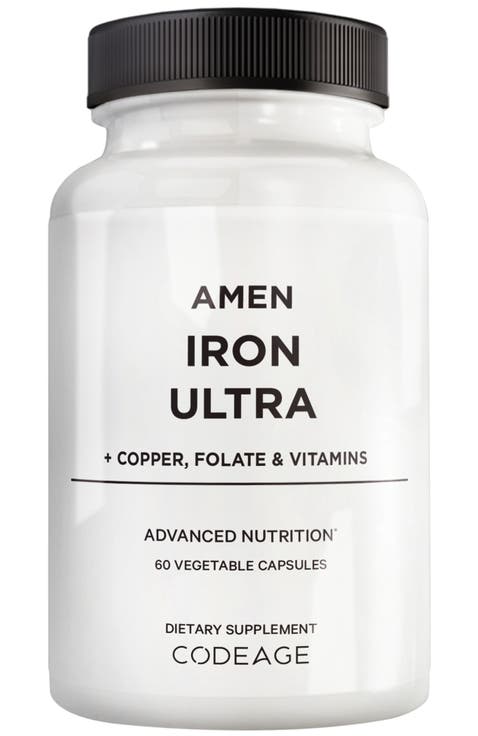 Amen Iron Ultra + Copper, Folate, Vitamin C & B12