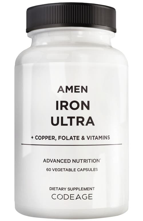 Codeage Amen Iron Ultra + Copper, Folate, Vitamin C & B12 in White  product