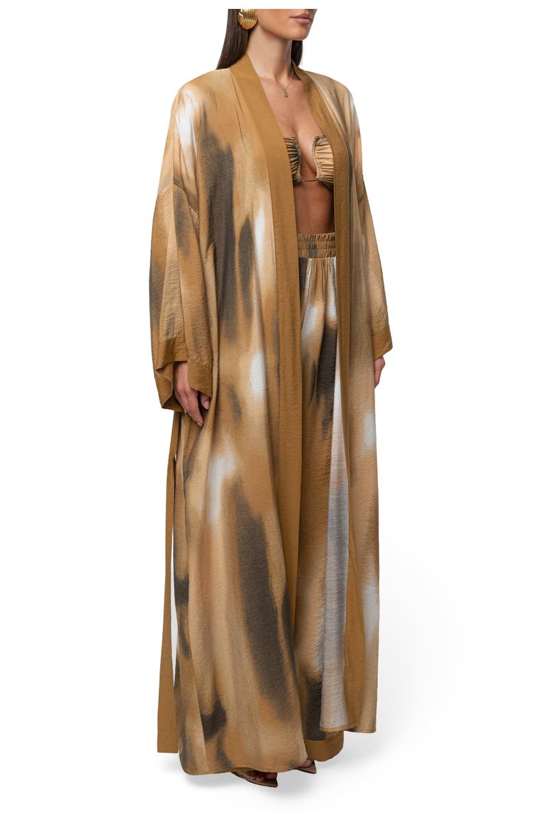 JLUXLABEL Desert Oasis Duster, Alternate, color, Brown