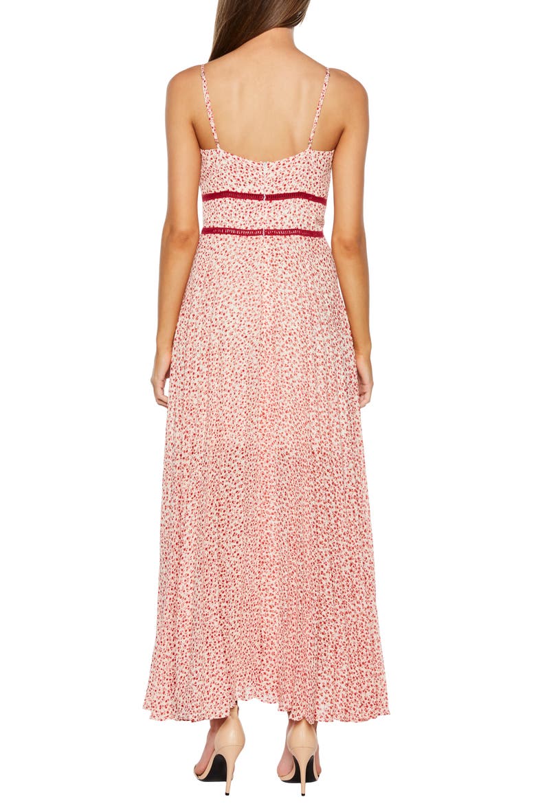 Brooke Floral Maxi Dress, Alternate, color, RED/ WHITE DAISY