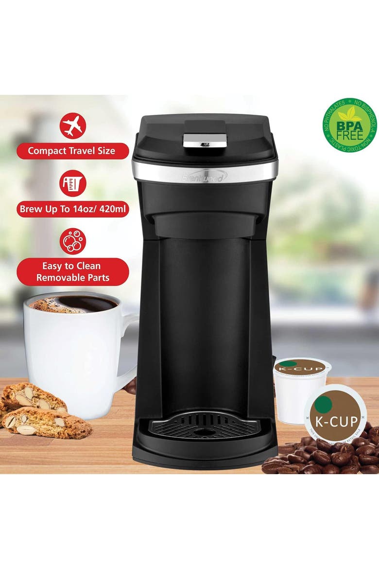New K-Cup Single Serve Coffee Maker, Alternate, color, Black