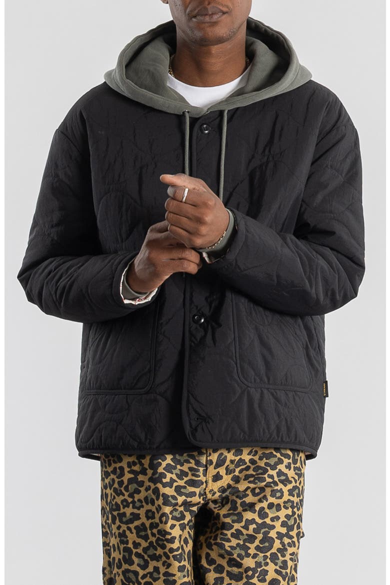 Reversible Quilted Liner Jacket, Main, color, BLACK
