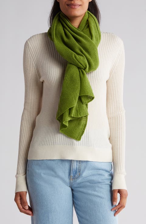 Cashmere Knit Wrap Scarf
