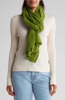 Portolano Cashmere Knit Wrap Scarf