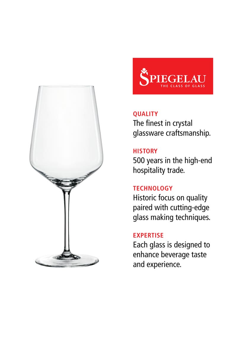 Style Red Wine Glass Set of 4, Alternate, color, Clear