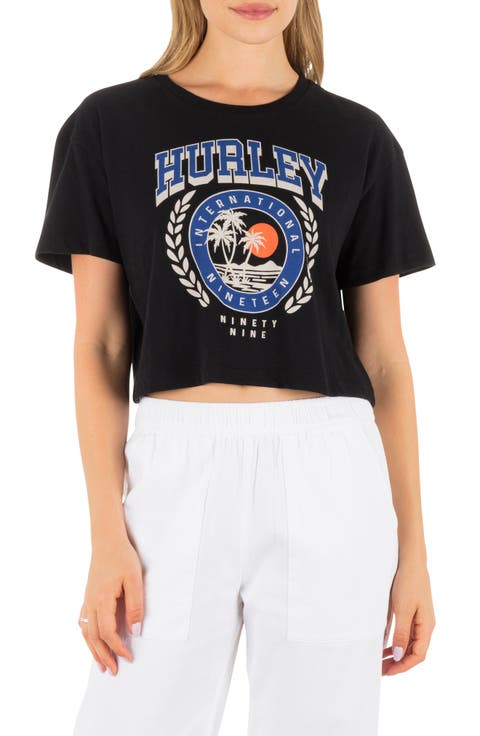Academy Graphic Boxy Crop T-Shirt