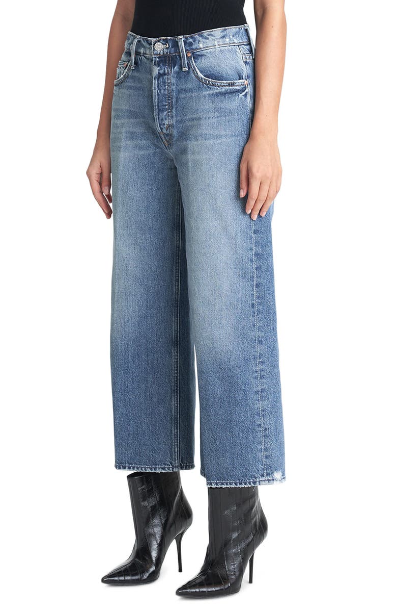MOTHER The Tomcat Roller High Waist Crop Wide Leg Jeans, Alternate, color, 