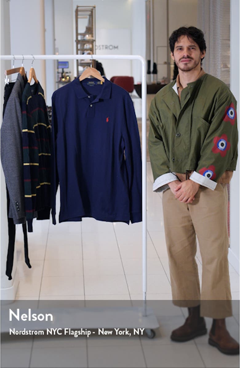 Cotton Piqué Long Sleeve Polo, sales video thumbnail