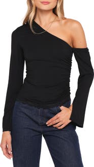 Petal & Pup Faeryn Ruched One-Shoulder Top