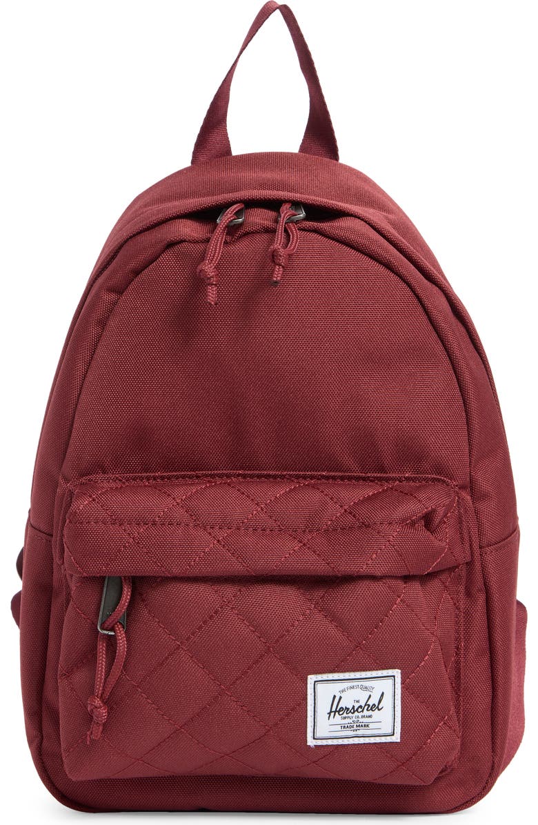 Herschel Supply Co. Classic Mini Backpack, Main, color, Oxblood Red Quilted
