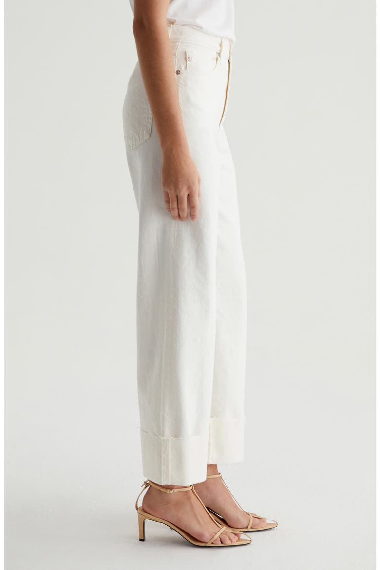 Kora High Waist Ankle Wide Leg Jeans, Alternate, color, POWDER