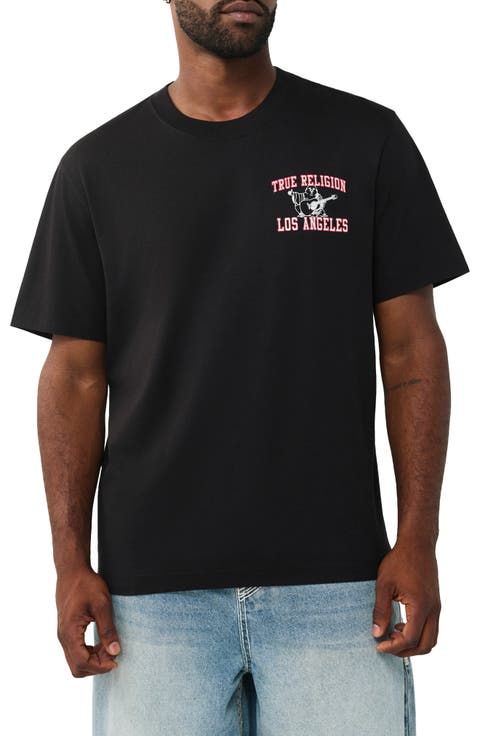 Buddha Mesh Print Graphic T-Shirt