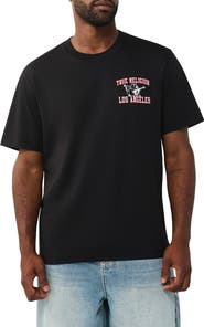 True Religion Buddha Mesh Print Graphic T-Shirt