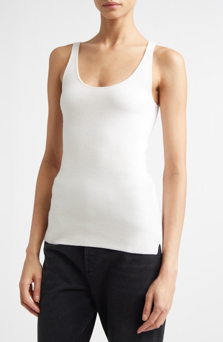 TOTEME Merino Knit Tank, Alternate, color, Ecru