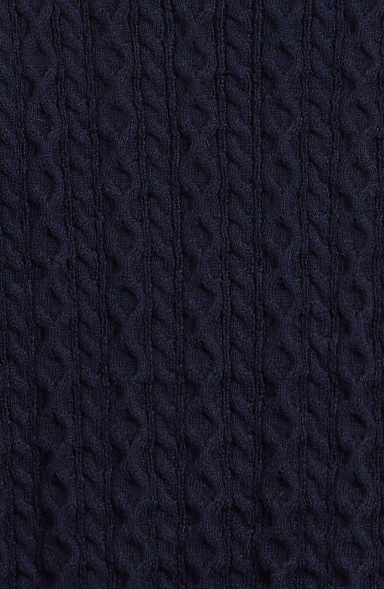 NEXT Kids' Bow Cotton & Cashmere Sweater, Alternate, color, Blue