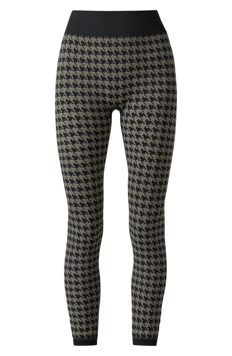 Rhone Houndstooth Seamless Base Layer Leggings, Alternate, color, 