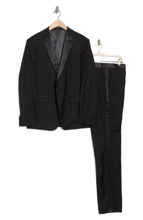 John Varvatos Star Usa Solid Wool Tuxedo In Black