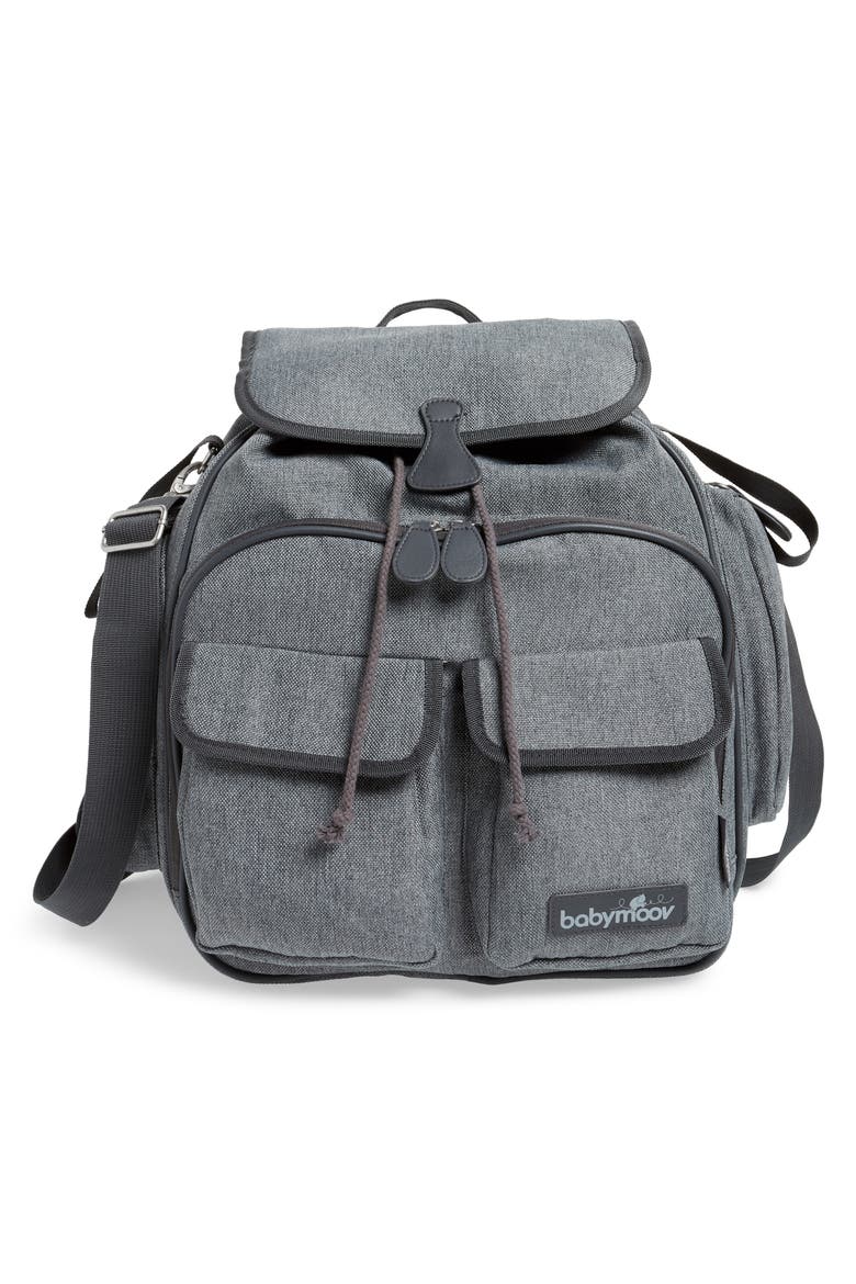 Glober Water Resistant Diaper Backpack, Alternate, color, SMOKEY