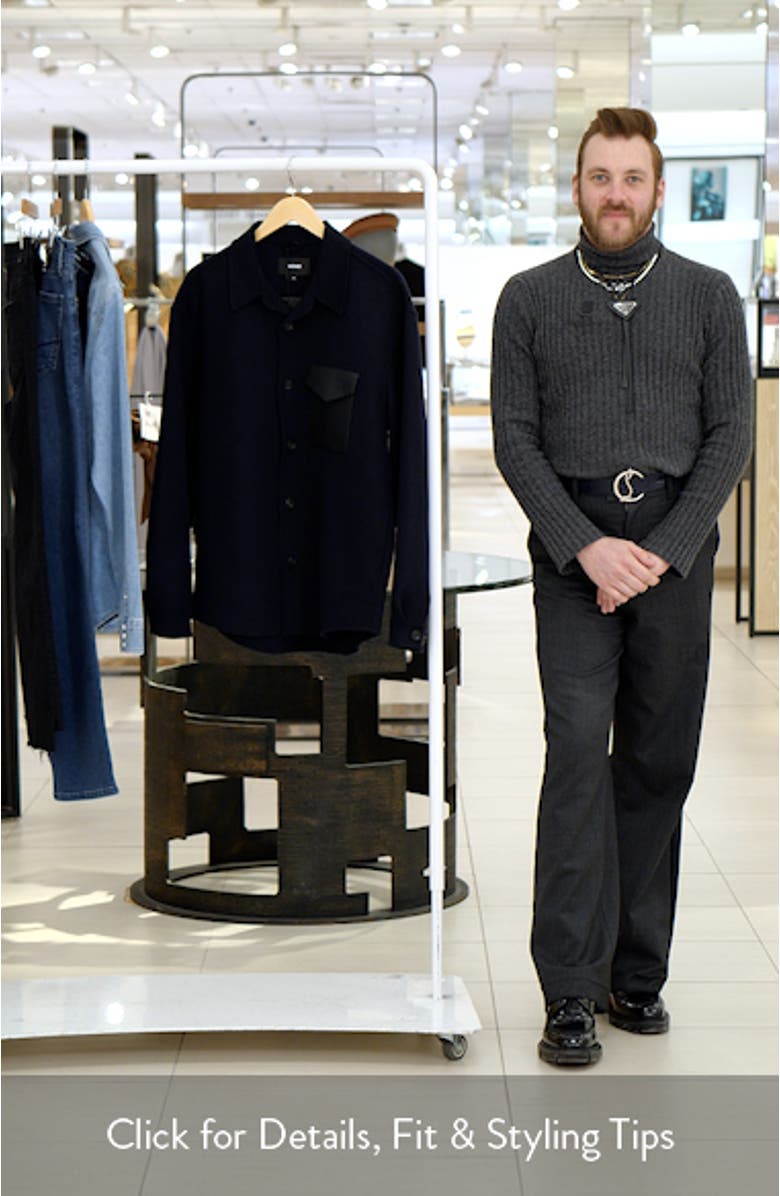 Emmanuel Double Face Wool Overshirt, sales video thumbnail