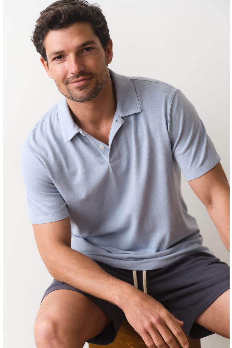 Hemp & Cotton Resort Polo, Alternate, color, SOFT CHAMBRAY