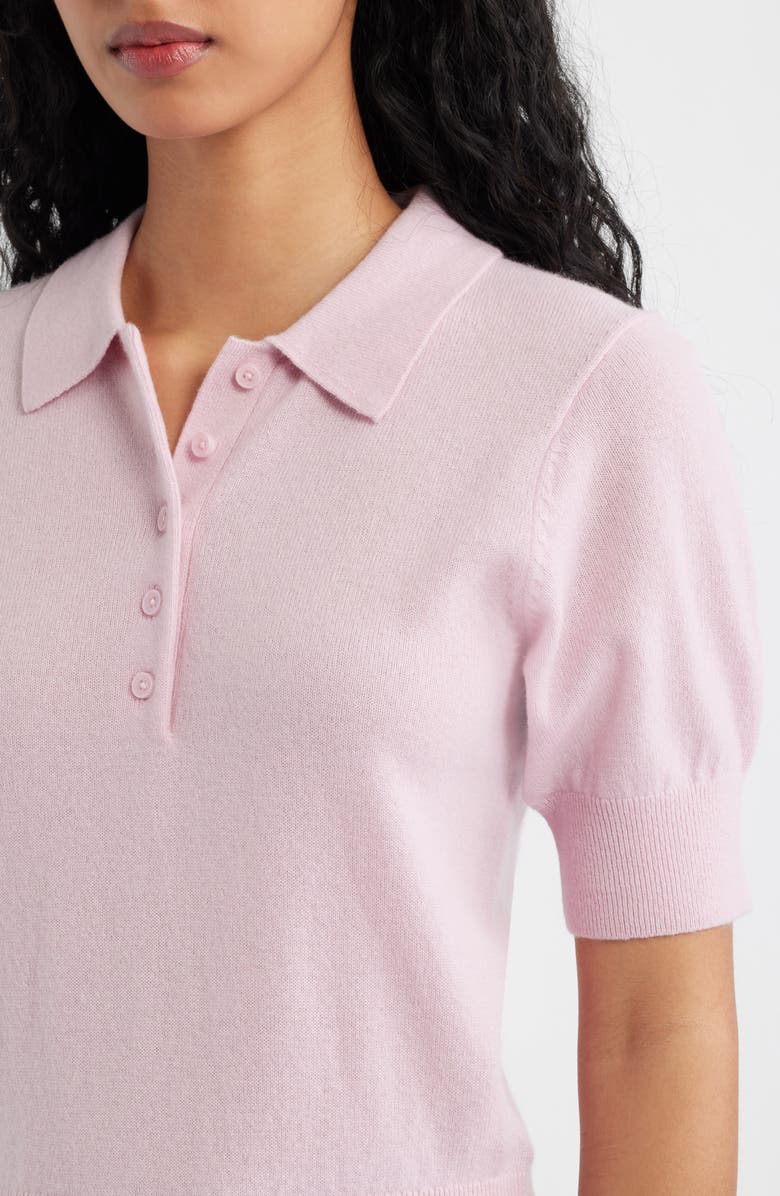 Reformation Skye Cashmere Polo, Alternate, color, Babygirl